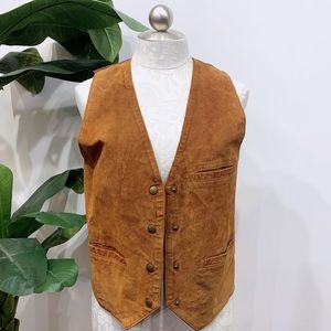 Don’t Stop Vintage Leather Vest